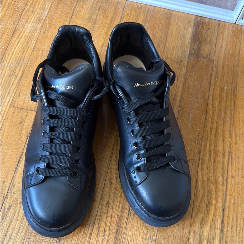 Alexander McQueen Black Minimalist Sneakers